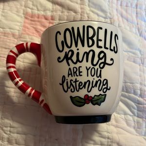 Glory Haus Christmas Mug - Cow “ Cowbells Ring, Are You Listening” - New!